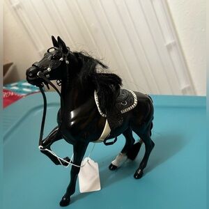 50% off w like 
2009 enertec enterprises horse Black Stallions W/ Saddle 8" x 8"